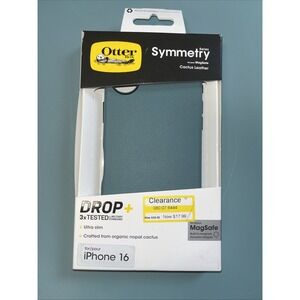 OtterBox Symmetry iPhone 16 Cactus Leather Case  Mag Safe‎ - Sagebrush (Green)